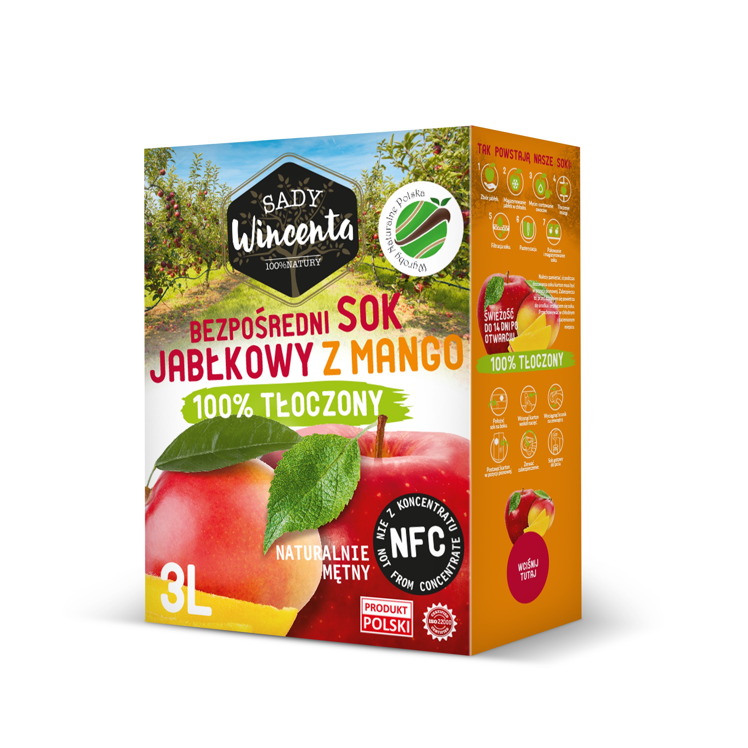 Sok Jabłko-mango 3l